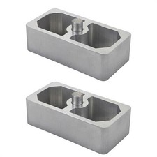 1-12 Inch Aluminum Extruded Leaf Spring Lowering Blocks - 2 Pack