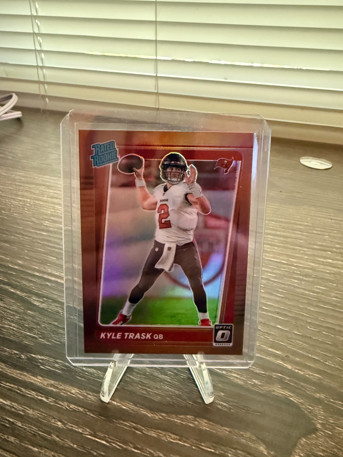 Kyle Trask 2021 Panini Donruss Optic Rated Rookie Bronze Prizm 209 RC Buccaneers