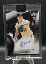 2025 Topps Chrome Black Zebby Matthews Rookie Card Autograph Minnesota Twins