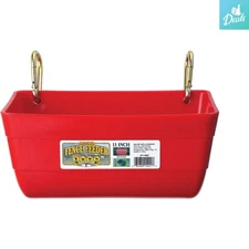 Multi-Purpose 4.5 Quart Plastic Feeder – Durable Hanging Design for Livestock