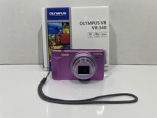 PURPLE Olympus VR-340 Digital Camera 16.0 MP Repair Or Parts