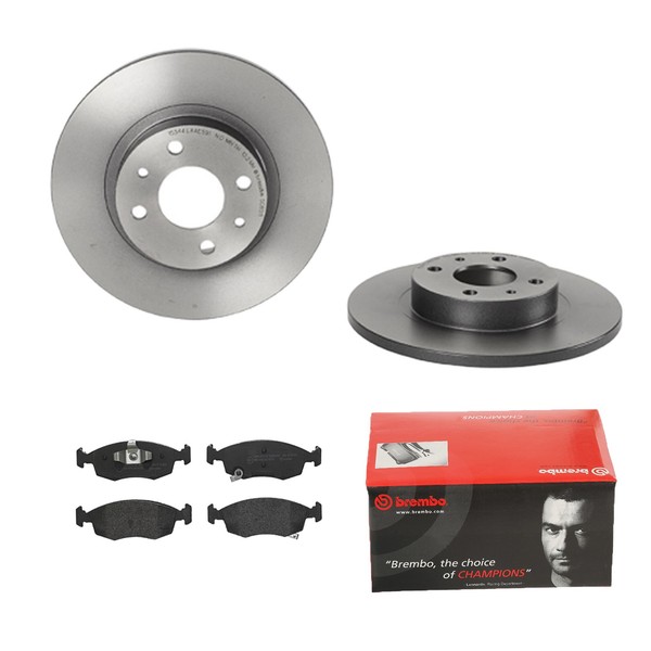 Brembo Bremsscheiben Ø257 + BremsbelÄGe Vorne FÜR Fiat Panda Lancia Ypsilon-image