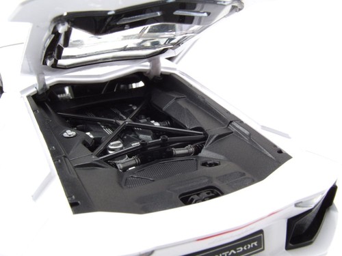 Lamborghini Aventador LP700 Coche a Escala Blanco 1:18 Rastar - Imagen 7 de 11