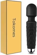 Power Wand Massager Waterproof USB Rechargeable Massage with 20 Modes Black