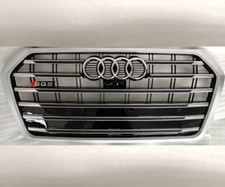 For Audi Q5 Sq5 2018-2020 Sq5 Silver Style Strip Front Bumper Grille Grill For Audi Q5 Sq5 2018-2020 Sq5 Silver Style Strip Front Bumper Grille Grill