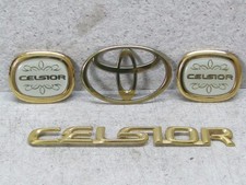 Jdm Toyota Celsior Golden Chrome Emblems Set Factory Oem