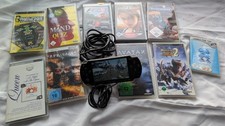 Sony PlayStation Portable Konsolen - Piano Black , Spiele, Filme, Ladekabel, !GB
