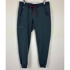 FIGS Women's Technical Collection Jogger Scrub Pants Green SZ L MINOR FLAW