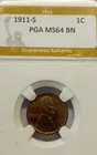 New Listing1911-S UNC Lincoln Wheat Cent