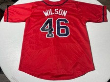 Bryse Wilson Atlanta Braves Signed Autographed  Custom Jersey JSA COA XL