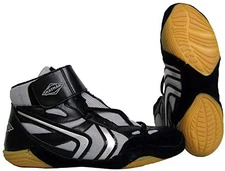 New Matman Wrestling SO40 Revenge Wrestling Shoes Adult 8 Black/Silver/Brown