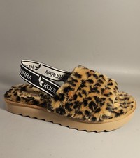 Koolaburra by Ugg Fuzzin  II Cheetah Slippers Women  s Sz 10 EUC Comfort fun