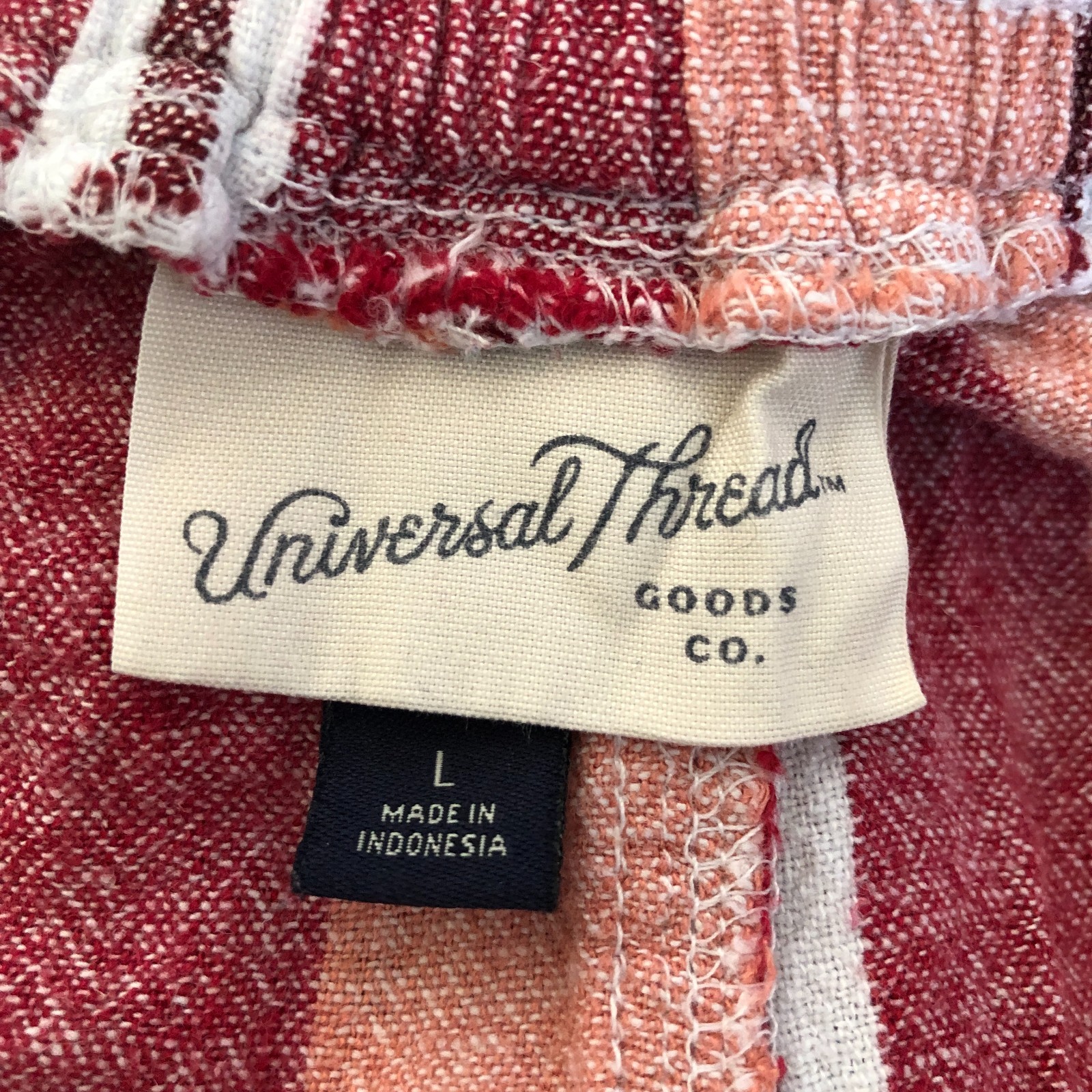 Universal Thread Size L (32x2) Striped Pull On Le… - image 4