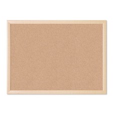 17 x 23 in. Cork Bulletin Board, Natural Maple Wood-Style Frame