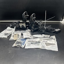 Lot Of 2 PLANTRONICS C053 Head Sets Comes With Charging Base Power Adapter