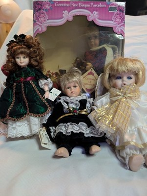 4PorcelainDolls;Christmas&LimEditions:Dandee, Melissa Jane,MorningDoll&Snowangel