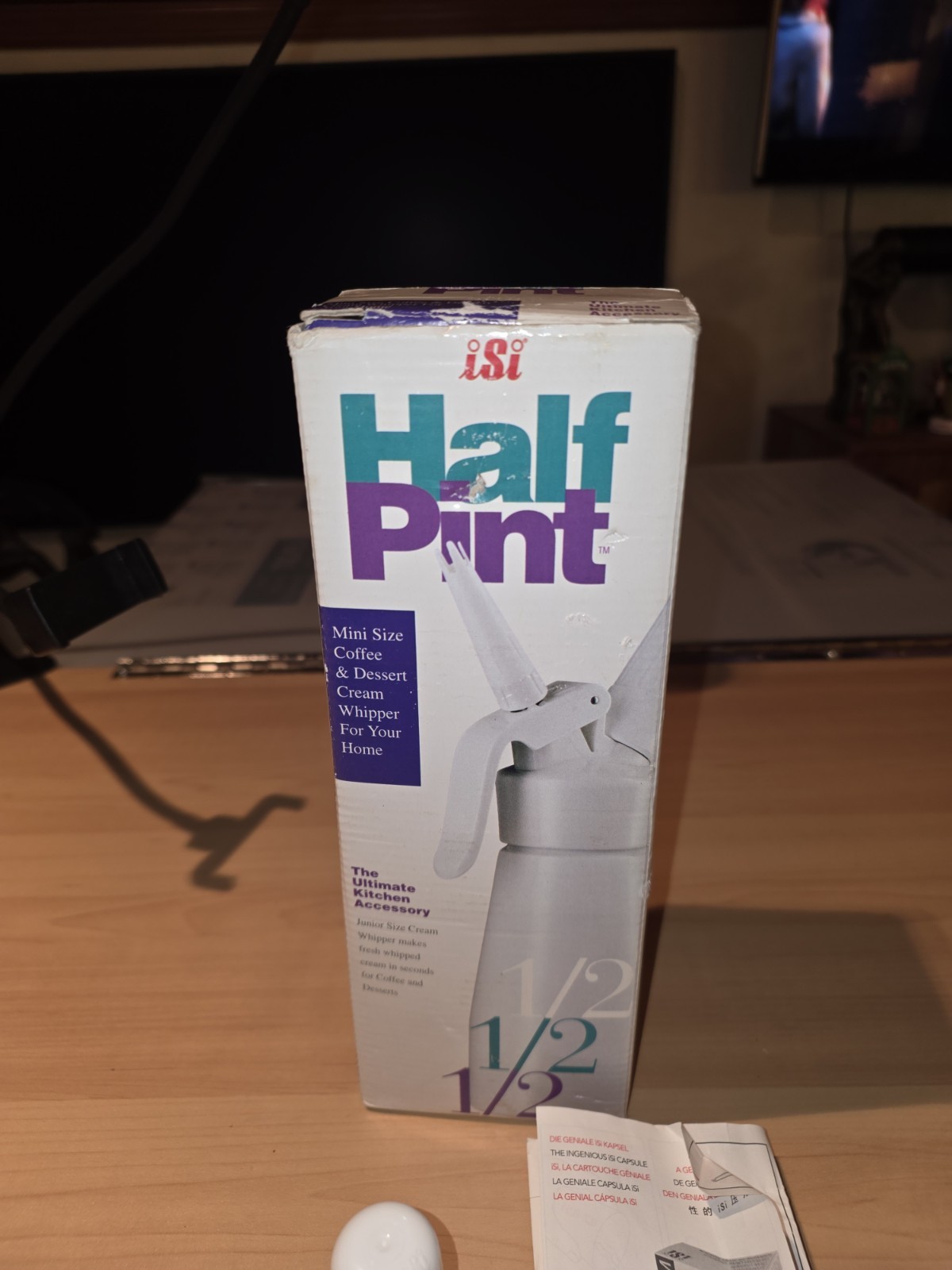 ISI Mini Easy Whip Cream Whipped Cream Maker Half Pint Dispenser