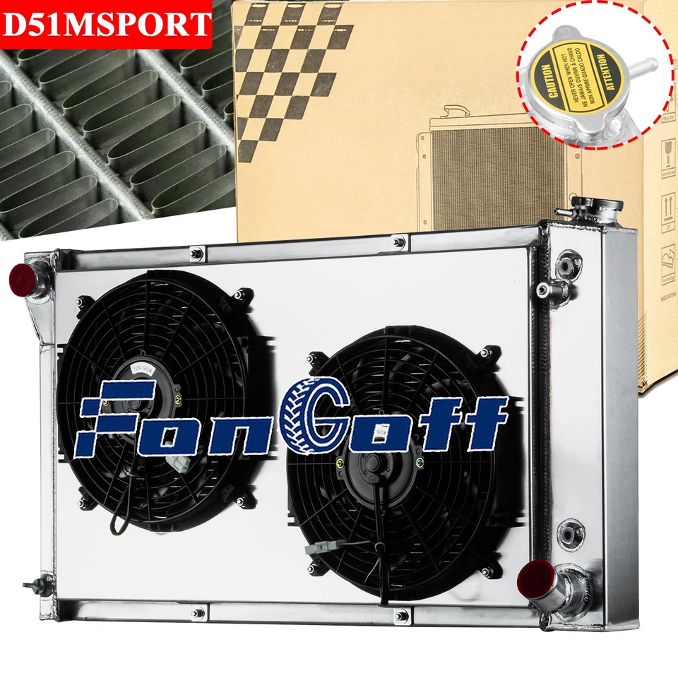 4 Rows Radiator Shroud Fan Kit For 1967-1972 Chevy C/K C10,C20 C30 K10 GMC C2500 Foto 4 de 4