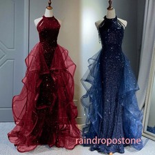 Womens Evening Formal Party Ball Gown Prom Bridesmaid Host Girls Party Dress