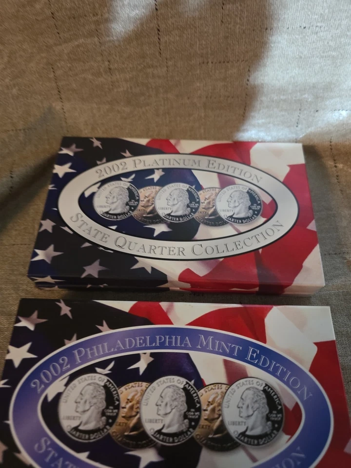 4 sets of 2002 D State Quarters Minted In Denver and Philadelphia In Case W/Coa - Image 3 of 4