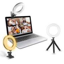 Video Conference Lighting Kit, Ring Light for Desk, Ring Light for Laptop wit...