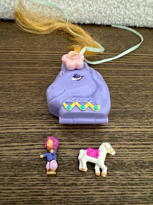 Bluebird Toys Polly Pocket Puppen-Spielset 1995, 3-tlg. mit Figur & Pferd