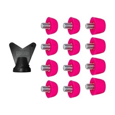 12x Replacement Spikes pink red