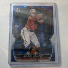 Jackson Holliday Bowman Chrome Sapphire Refractor Orioles Top Prospect BCP-20 🔥