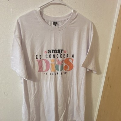 Camisa blanca Con mensaje Religioso