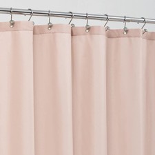 "ALYVIA SPRING Pink Shower Curtain Liner 72""W x 72""L Pack of 1 , Blush "