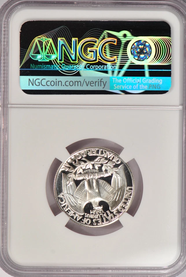 1963 Washington Quarter Proof NGC PF 68 ULTRA CAMEO PR68DCAM Frosty Coin 25C - Image 2 of 2