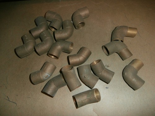 17 Brass 3/4" Copper Sweat 45 90 Street 90 Elbows Lot