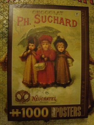 PUZZLE (1000 Teile)  VINTAGE POSTERS (Chocolat Ph. Suchard Neuchatel Suisse)