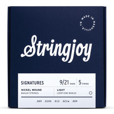 Stringjoy NW0921 Signatures Banjo String Set Nickel Wound 9-21