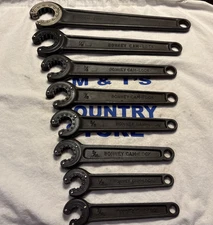 Vintage Bonney CAM-LOCK USA 7pc Flare Wrench Set + Utica CAM-LOCK Flare Wrench