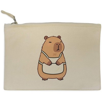 Canvas-Clutch / Accessoire-Tasche ''Capybara Trageschürze'' (CL00052571)