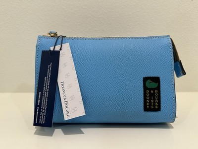 Dooney & Bourke Blue Pebbled Small Alpine Janine Crossbody in the color Sky.