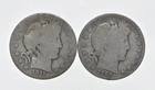 1892-1915 Lot 2 1911 1906-O Barber 90% Half Dollars - Coin Collection *973