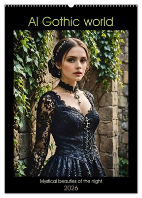 Fred Schimak | AI Gothic world - Mystical beauties of the night (Wall...