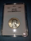 1951 25c Washington Quarter NCG graded