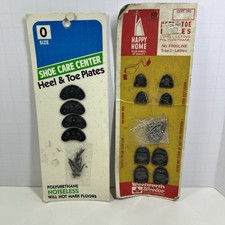 Vintage Shoe High Heel Toe Plates Lot Polyurethane Quiet Non Marking Repair Kit
