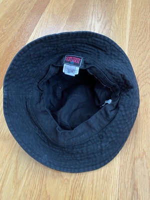 Vintage 90s Stussy Broken Crown Bucket Hat Capz Skate Size S