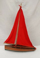 Vintage Wooden Pond Yacht #1