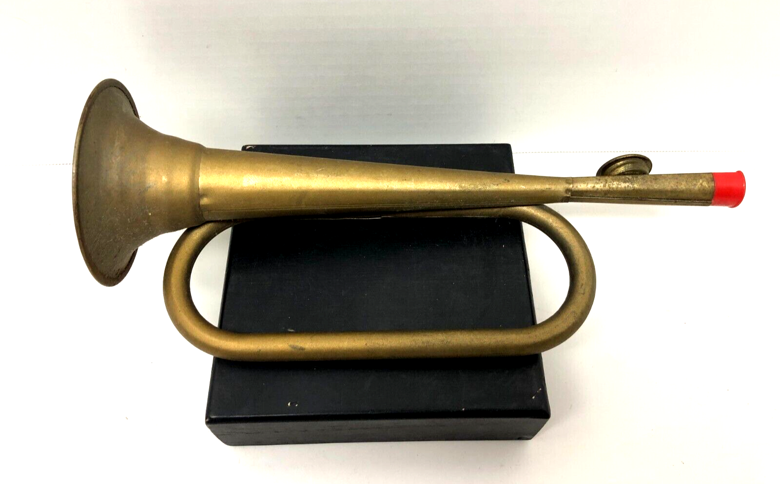 Vintage Brass Colored Tin Metal Kazoo Trumpet Instrument Noisemaker