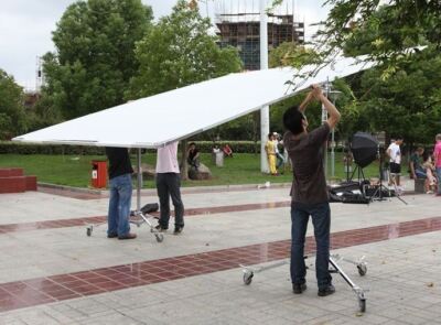 12'x12' 12x12ft 3.6x3.6m Butterfly Frame Kit + 2*Roller Stands