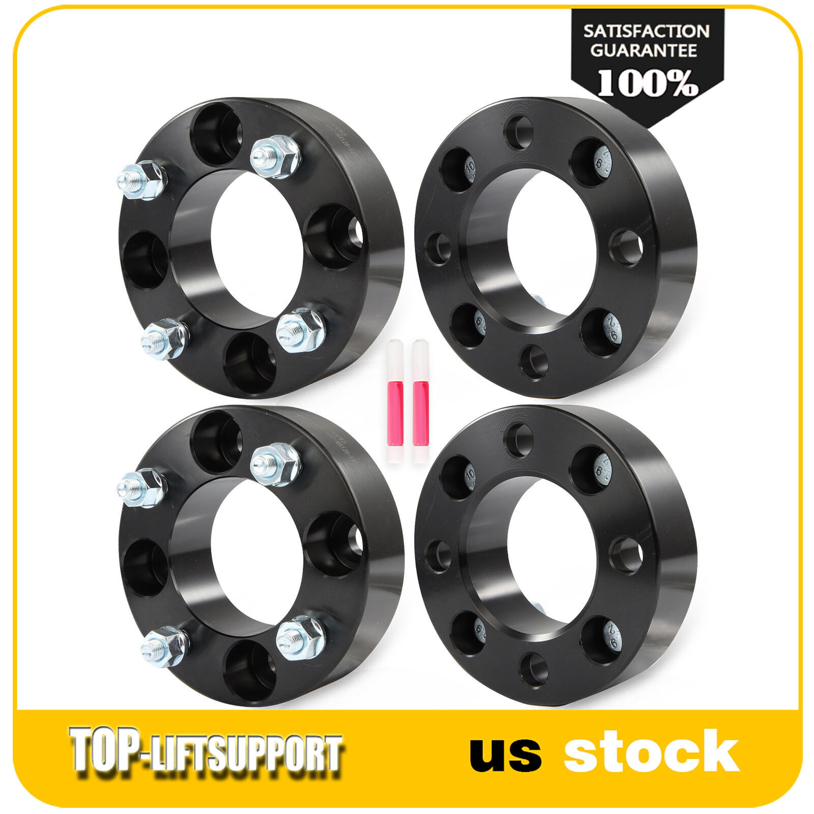 4x 1.5 Inch 4x110 Wheel Spacers 10x1.25 For ATV Yamaha Honda
