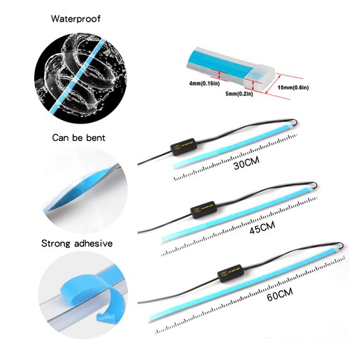 2X40cm Slim Sequential LED Strip Indicator Turn Signal DRL Daytime Running Light - Picture 6 of 9