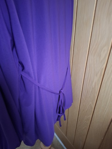 Ann Harvey Purple Top Tunic Size 3 (24) BNWT Cold Shoulder - Picture 5 of 7