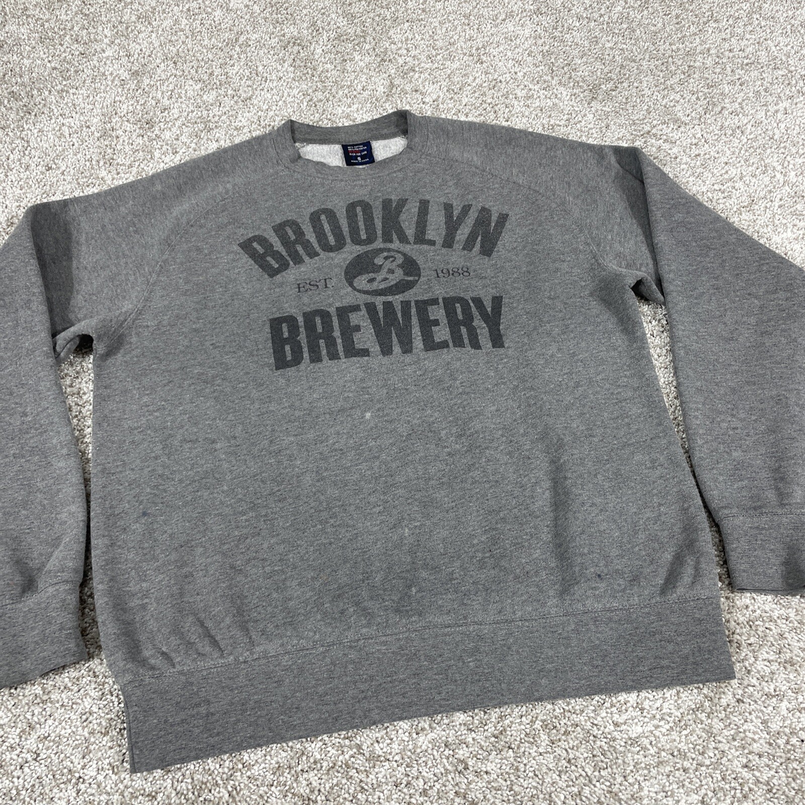 Brooklyn Brewery Sweater Men Small Grey 