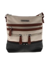 Stone Mountain Women Gray Leather Crossbody Bag One Size